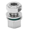 2Pcs Cable Connectors Waterproof Stainless Steel Cord Head Adapters for