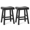 Giantex 24" Bar Stools Set of 2, Counter Height Saddle