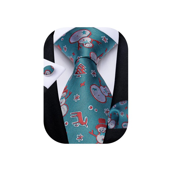 DiBanGu Conjunto de corbata de Navidad para hombre, diseño de