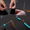 50 Agujas para Abalorios de Ojos Grandes, Agujas de Bordado
