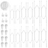 12pcs Plate Hangers for Wall, 6/8/10 Inch Invisible Spring Vertical