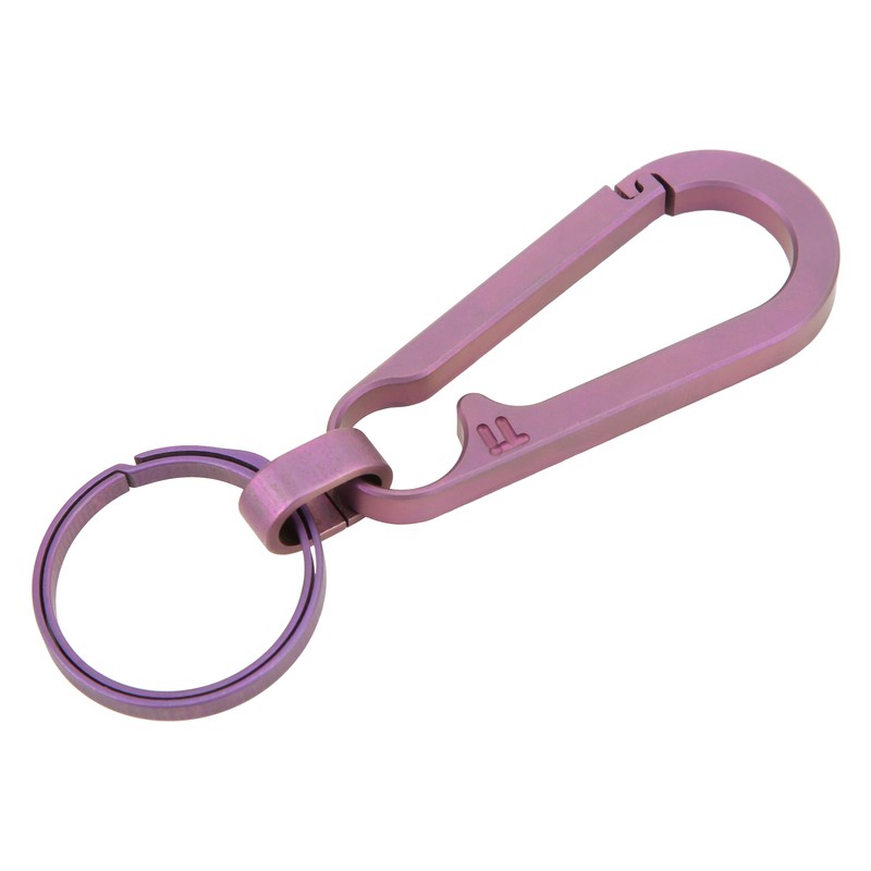 Lightweight Titanium Alloy Key Chain Waist Hanging Keyring Outdoor Climbing