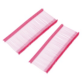 sourcing map Standard Tagging Fasteners,Plastic Regular,Standard Label Gun Price Tagging Barbs for Garment Price Tag Label Tagging Barbs 35mm/1.38 Inch,Pack of 1000 Rose Red