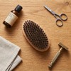 Cepillo Barba Cerdas Naturales Jabalí, Mango Madera Estilo Militar Portátil