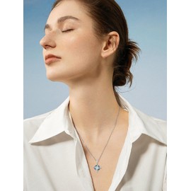 Seiyang Celtic Witches Knot Necklace 925 Sterling Silver Crystal Nudo de Bruja Plata 925 Original Collar Witchy Jewelry Gift for Women