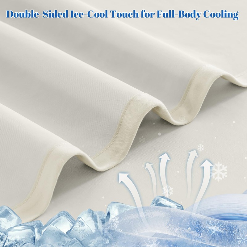 Double Cooling Blanket for Hot Sleepers Queen Size, Arc-Chill Q-Max>0.5