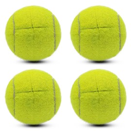 Magicorange 4 PCS Precut Walker Tennis Balls for Furniture Legs and Floor Protection, Heavy Duty Long Lasting Felt Pad Glide Coverings (Yellow)