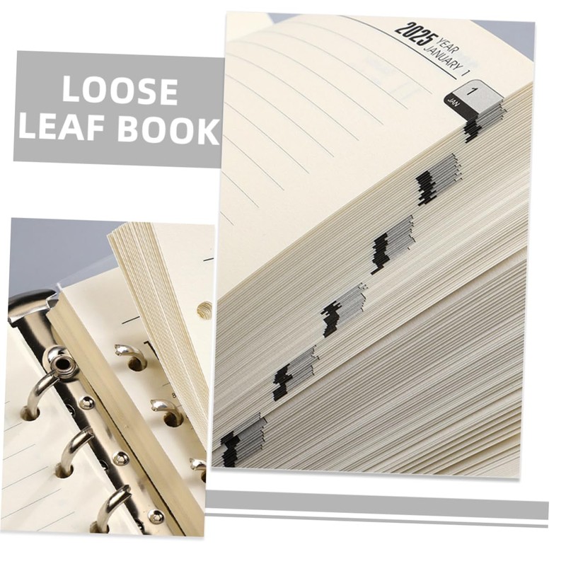 Operitacx 2 Sets 2025 Loose Leaf Paper Notebook Replacement Paper