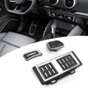 Foot Pedal Set Accelerator Brake Footrest Pads Anti Skid Rubber