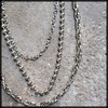 White Fang AZ180 Wallet Chain, Ball Chain, Silver Wallet, Fall
