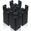 4Pcs Adjustable Furniture Risers 4In with Screw Clamp, Sturdy Desk