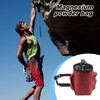 Bouldering Chalk Bag,Chalk Storage Organizer with Zippered Pocket and Adjustable