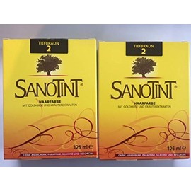 2 x Sanotint Hair Colour No. 2 Deep Brown 2 x 125ml