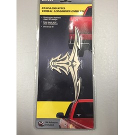 Bully Stainless Steel Tribal Longhorn Emblem