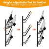 FEZHI pot lid organizer Rack, 3-tier adjustable and removable Pot