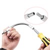 sourcing map Flexible Extension Screwdriver Bit Holder Magnetic Extention Hex