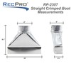 RecPro RV Ducting 4-Inch Straight Register Boot | Straight Crimped