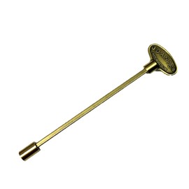 Dante Products 8" Universal Gas Valve Key, Antique Brass