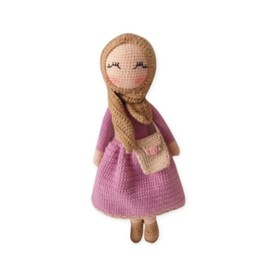 Crochet Hijab Doll, Amigurumi Muslim Doll, Muslim dolls for girls, Muslim toy, Ramadan gift, Muslim Gift, Eid Gifts For Kids, Ramadan gifts for kids (Pink)