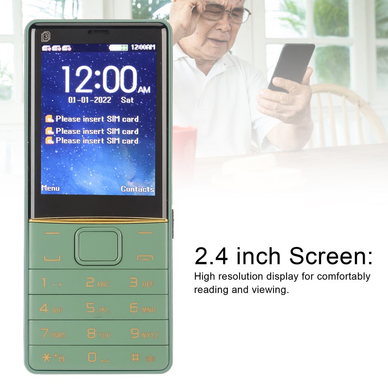 S475 2G Senior Cellphone 2.4in Screen Basic Phone Big Button