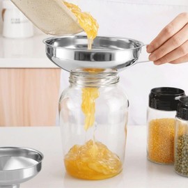 Penguin Home 14cm Jam Funnel with Wide Neck|Stainless Steel Easy Fill Funnel for Maslin Pan/Jam Pan,Canning & Preserving Jars|No Spiling Kitchen Funnel for Jam, Chutney & Essentials |Dishwasher Safe|