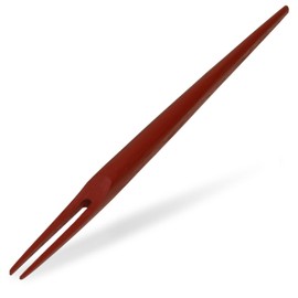 Morikuru SG Wonder zone MY03-08 Shirasagi Fork, 6.1 inches (15.5 cm), Bamboo Fork, 2-pronged Fork, Bamboo Toothpick, Red
