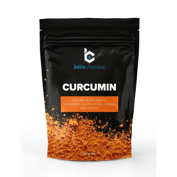 98% Pure Curcumin Powder (98% Curcuminoids) (100 Grams)