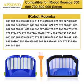 APZOVO HEPA Filter for iRobot Roomba 600 604 605 606 610 612 614 615 616 620 621 626 627 630 631 632 639 640 650 651 660 660 6 6 69 670 671 672 675 676 680 681 685 687 689 690 691 692 694 696 697 698