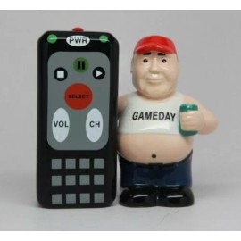 Ebros Gift King of The Remote - Salt and Pepper Shakers