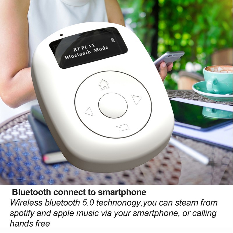 DAB Mini Radio with Digital Display Mini Bluetooth White Noise