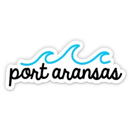 Squiddy Port Aransas - Vinyl Sticker Decal for Phone, Laptop, Water Bottle (2.5" Wide)