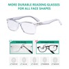 Eyekepper Women's Stylish Readers Comfortable Reading Glasses Men Transparent Frame