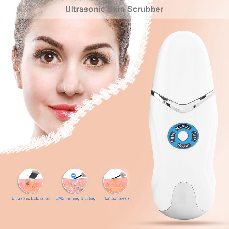 Ultrasonic Skin Scrubber Pore Cleaning Blackhead Acne Removal Photon Rejuvenation