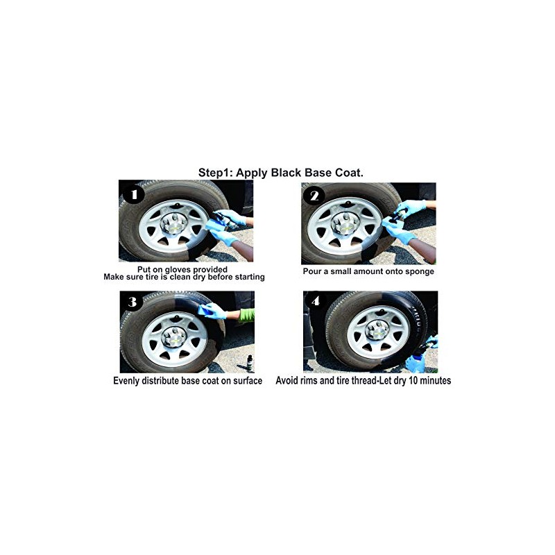 The Treatment 42000 Black Tire Shine System, 4 oz, 1