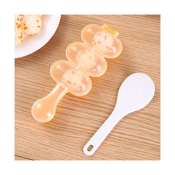 Rice Ball Shaker Mold with Spatula - DIY Sticky Rice