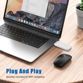 Wireless Airplane Adapter Bluetooth 5.3 Transmitter Receiver Splitter 2 in 1 Audio Adaptor with 3.5mm Aux Jack Compatible with 2 Airpods Or Wireless Headphones for Planes Airline TV Car