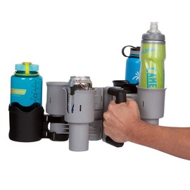 ROBOCUP, Black&Gray, Handle Accessory That Unites 2 RoboCups with an Ergonomic Rubberized Design