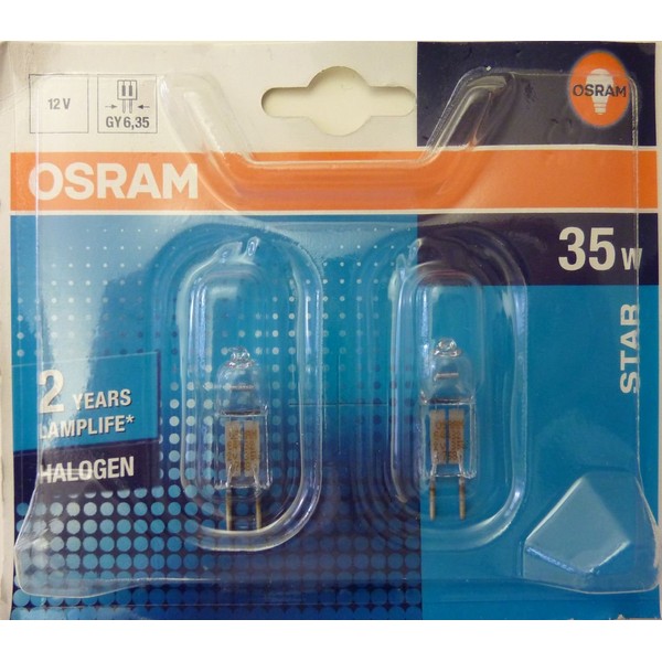 Osram Osram HaloStar Halogen-Niedervoltlampe, GY6.35-Sockel, dimmbar, 12 Volt, 35 Watt