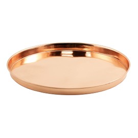Round Copper Tray, 12-in