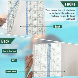 Waterproof Transparent Bandage 5 cm x 10 m Shower Plaster Waterproof Large Film Bandage Transparent Plaster Roll Waterproof Plaster Anti-Allergic for Sports Showers (5 cm x 10 m)