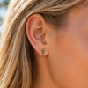 18K Gold-Plated 925 Sterling Silver Hypoallergenic Dainty Abalone Shell Triangle