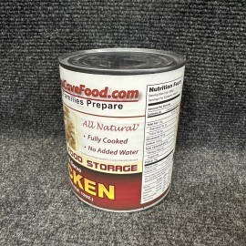 Survival Cave Food USDA Inspected Heat & Serve Chicken Long Term Food Storage