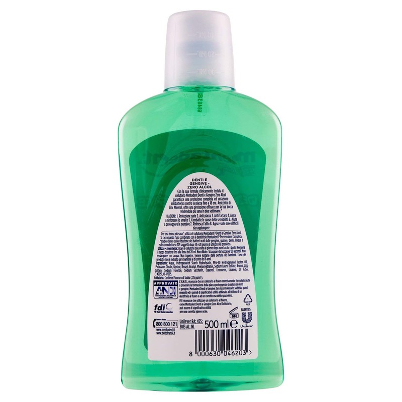 Mundwasser antibatterico p8 prevenzione completa 500 ml