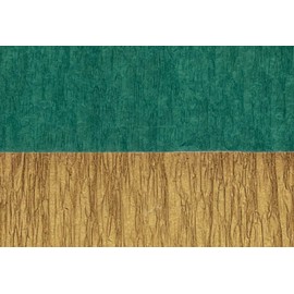 K-Kraft USA-Made Hanging Decorative Crepe Paper Streamers for Birthday, Party, Holiday, School, Wedding, Shower, or Graduation (Dark Forest Green + Dark Metallic Gold, 2 Rolls Each)