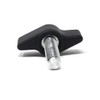 Design61 4 x Plastic Wing Screws with Threaded Bolts Steel