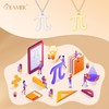 TEAMER Delicate PI Symbol Necklace Lightweight PI Math Symbol Pendant