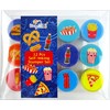 TINYMILLS 12 Pcs Cute Cartoon Food Stamp Kit for Kids