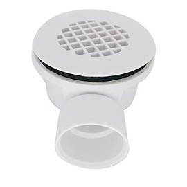 BlueVue 2.0" Replacement Shower Base Drain, PVC 2.0" Side Outlet Drain