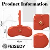 FEISEDY Soft Leather Sunglasses Case - Slim Portable Eyeglass Holder