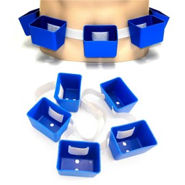 Sport-Thieme Resistance Belt for Swimming Training, Adjustable Swimming Belt, Resistance Belt with 5 Removable Cups, L x H x W: 115 x 6 x 8, 160 g, Blue, Plastic, Brand Quality